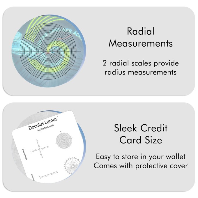 Grila calibrare si masurare - Card transparent - Reticle card